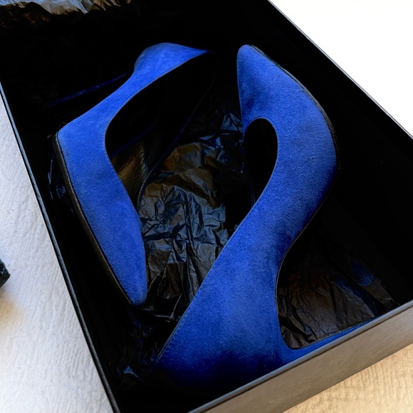 Yves Saint Laurent Blue Majorelle Paris Pump Size 7 - Picture 8 of 14
